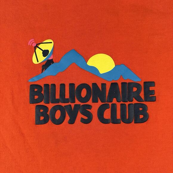Billionaires Boys Club T Shirt Men’s Large Orange Short Sleeve Pull Over Graphic - Picture 2 of 16